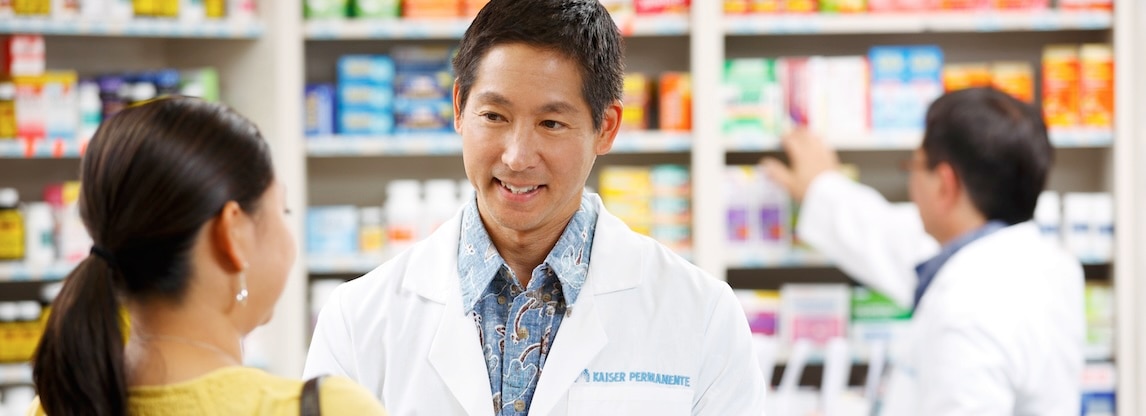 Pharmacist with Customer