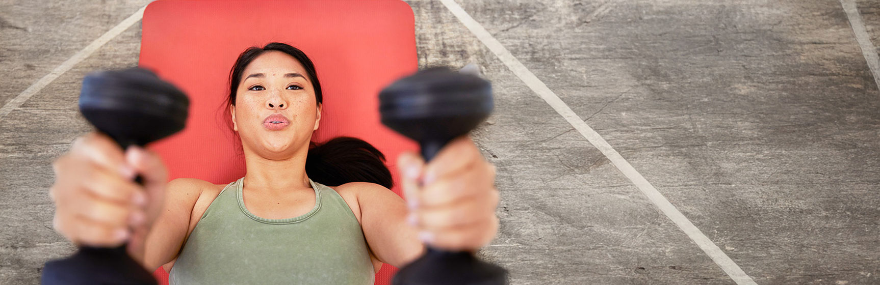 Person lifting weights