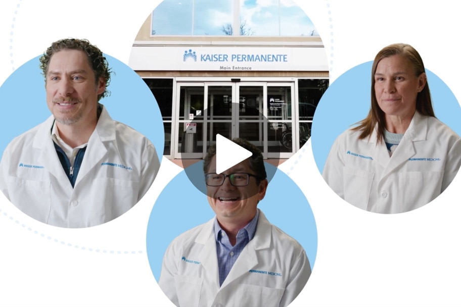 Tres médicos y un centro de atención médica