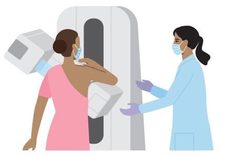 : Médica y paciente en un centro de atención