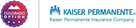 Colorado option y Kaiser Permanente insurance company logos