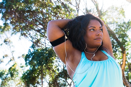 adult and child dancing and laughing together