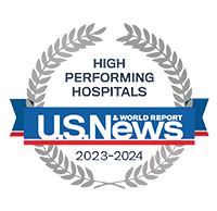 Insignia para los hospitales de alto rendimiento según U.S. News & World Report en 2023 y 2024