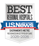 Distintivo de U.S. News & World Report para los mejores hospitales a nivel regional