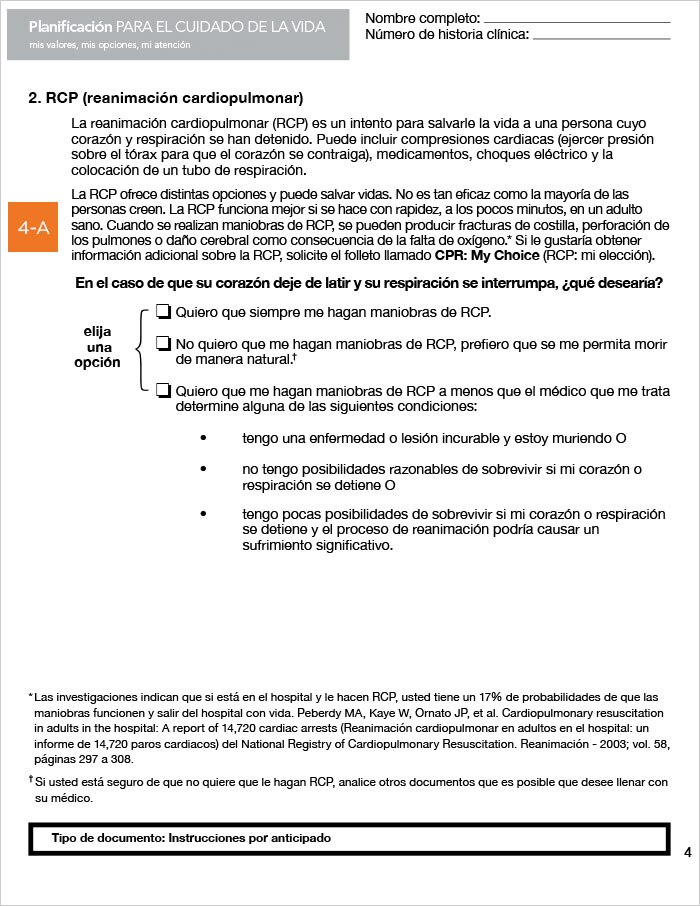 Guía página a página para Instrucciones Médicas por Anticipado - Oregon - page04