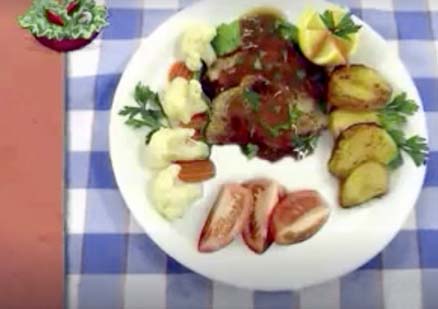 a plate of healthy meal of meat and veggies