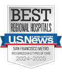 Distintivo de U.S. News & World Report para los mejores hospitales a nivel regional