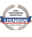 Distintivo de U.S. News & World Report para los mejores hospitales a nivel regional