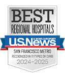 Distintivo de U.S. News & World Report para los mejores hospitales a nivel regional