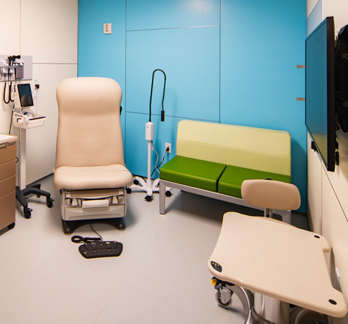 Sala de espera en Everett Medical Center